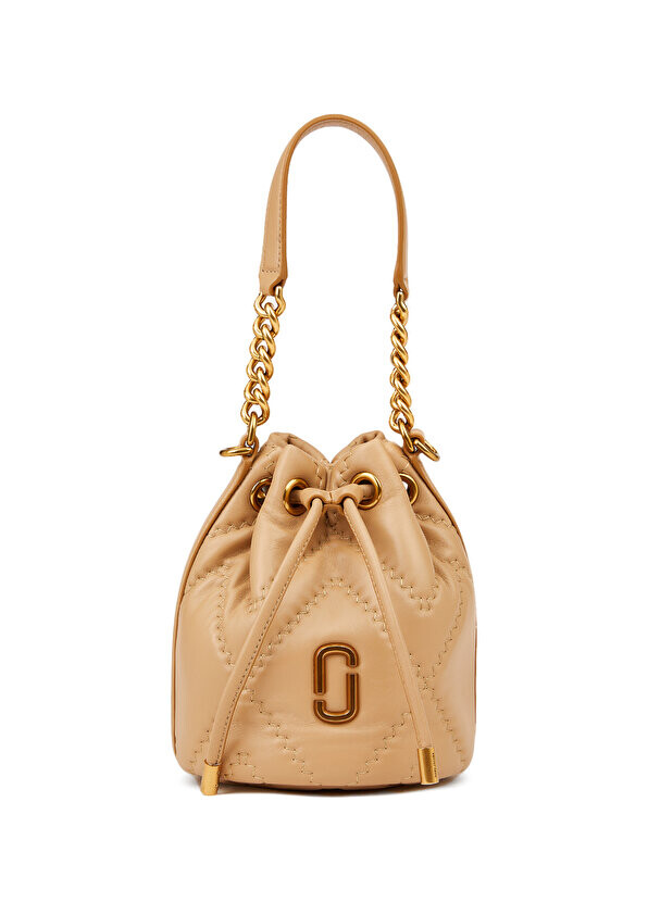 

Женская кожаная сумка bucket camel Marc Jacobs