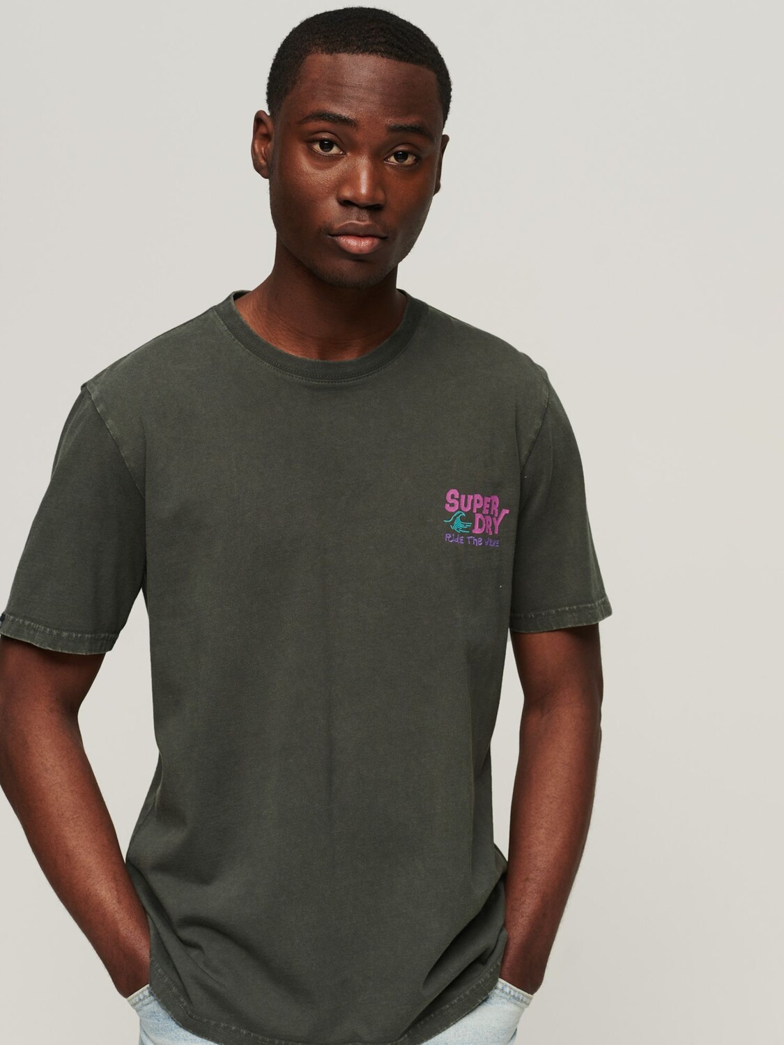 

Футболка Superdry Vintage Tribal Surf, винтажная черная, Черный