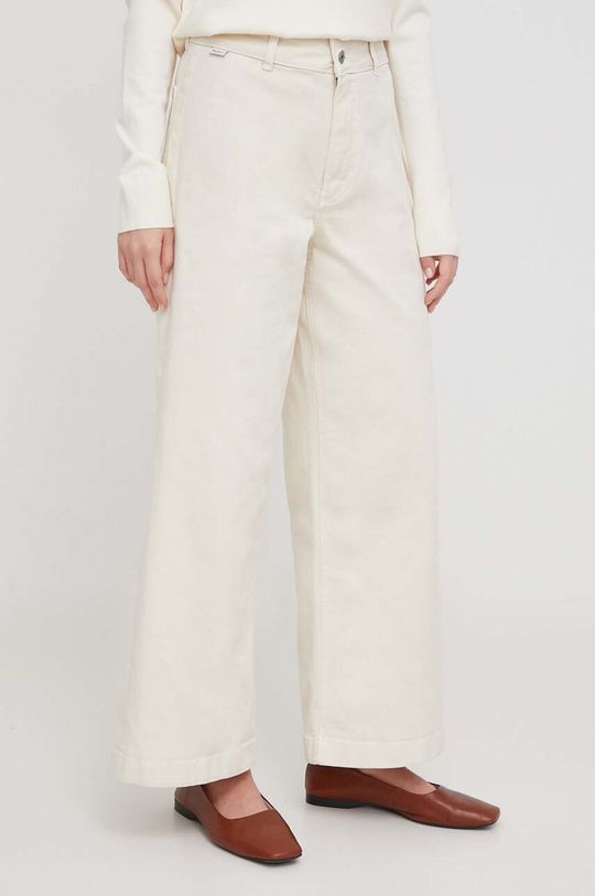 Таня джинсы Pepe Jeans, бежевый джинсы широкие pepe jeans полуприлегающие завышенная посадка стрейч размер 28 белый