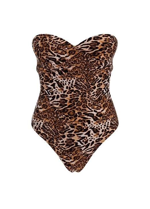 

Коричневый женский купальник Guess