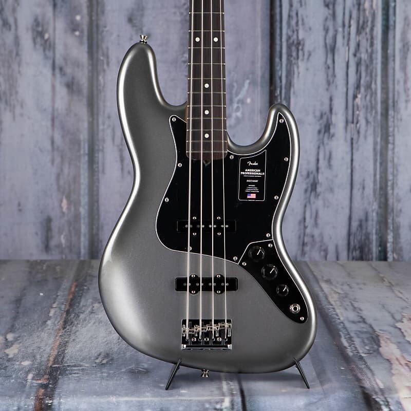 Басс гитара Fender American Professional II Jazz Bass, Mercury