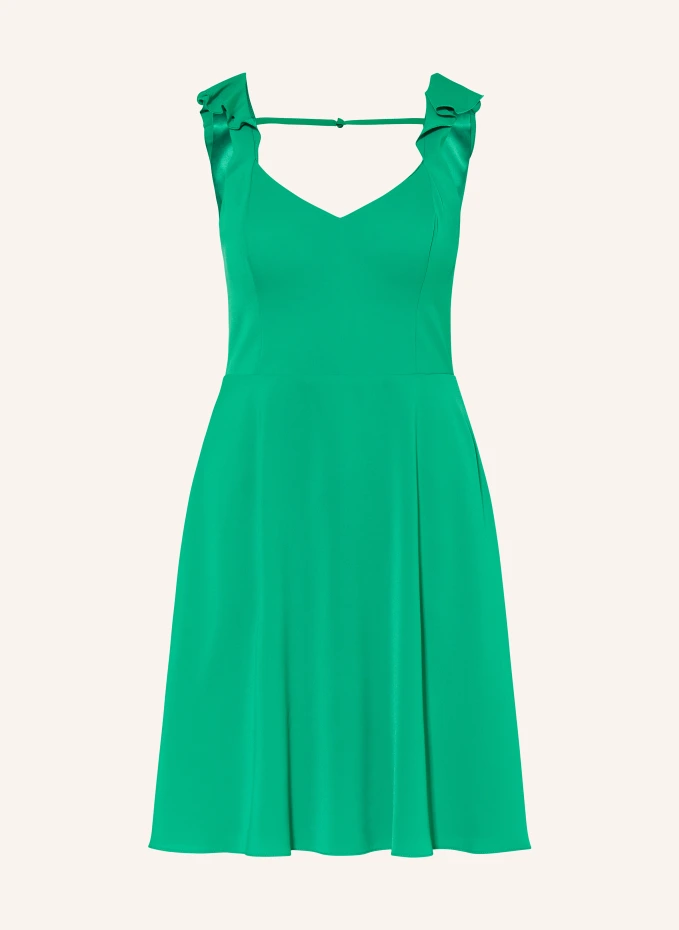 Коктейльное платье с воланами Vm Vera Mont, зеленый