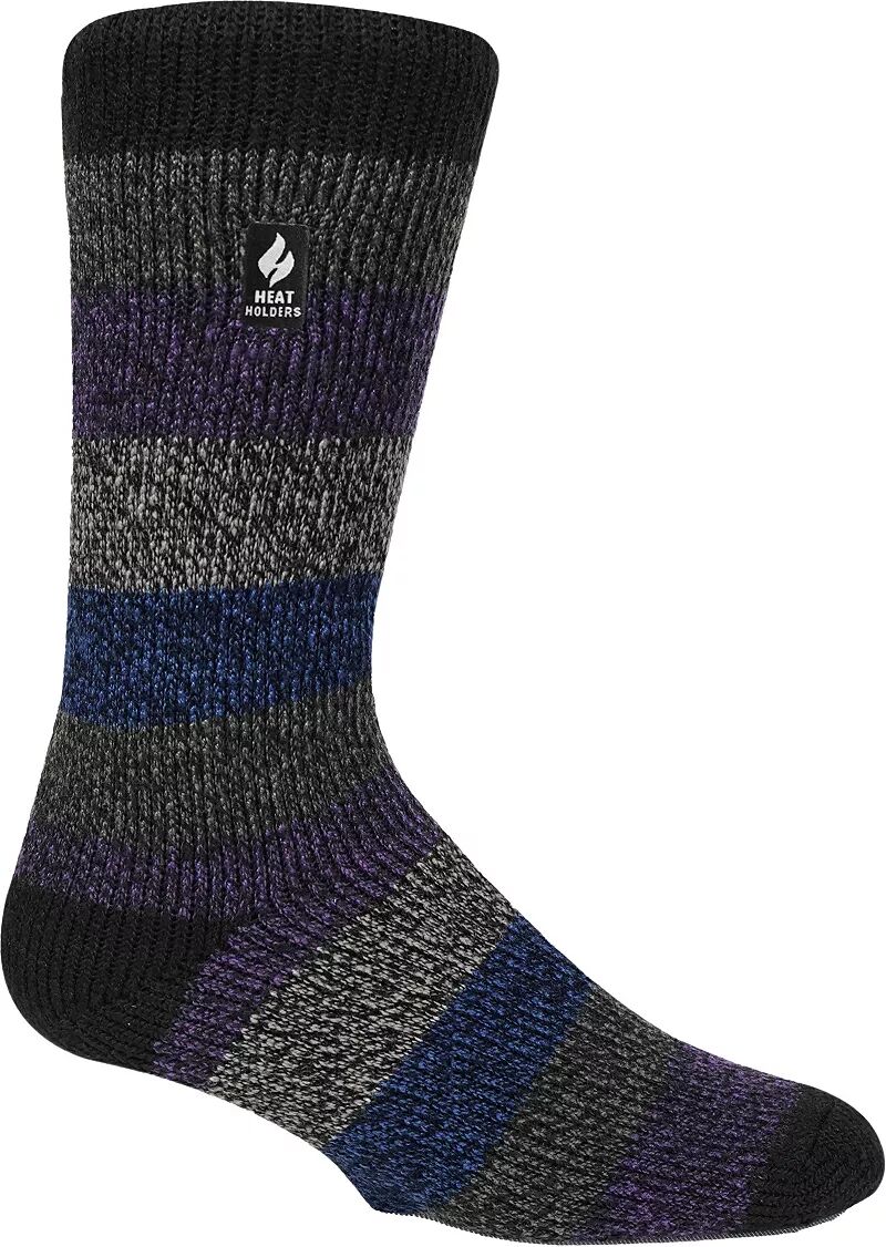 Мужские носки с полосками Heat Holders, фиолетовый мужские цветные носки с полосками