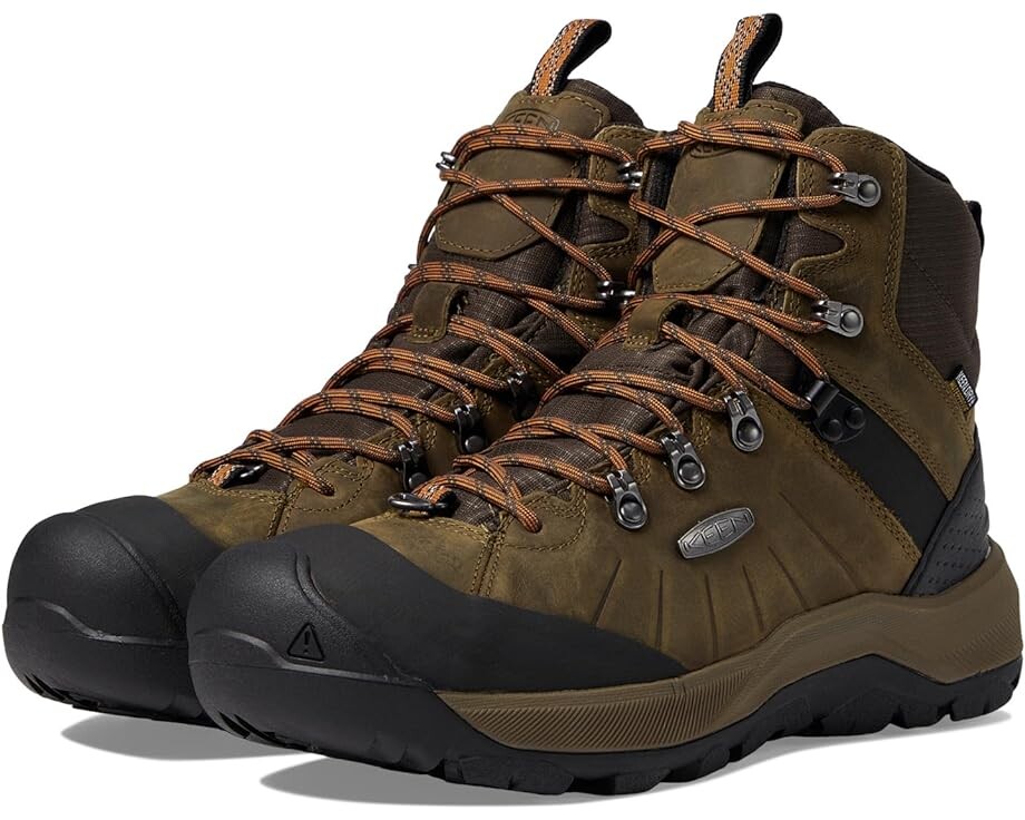 

Ботинки KEEN Revel 4 Mid Height Polar Insulated Waterproof, цвет Dark Olive/Marmalade