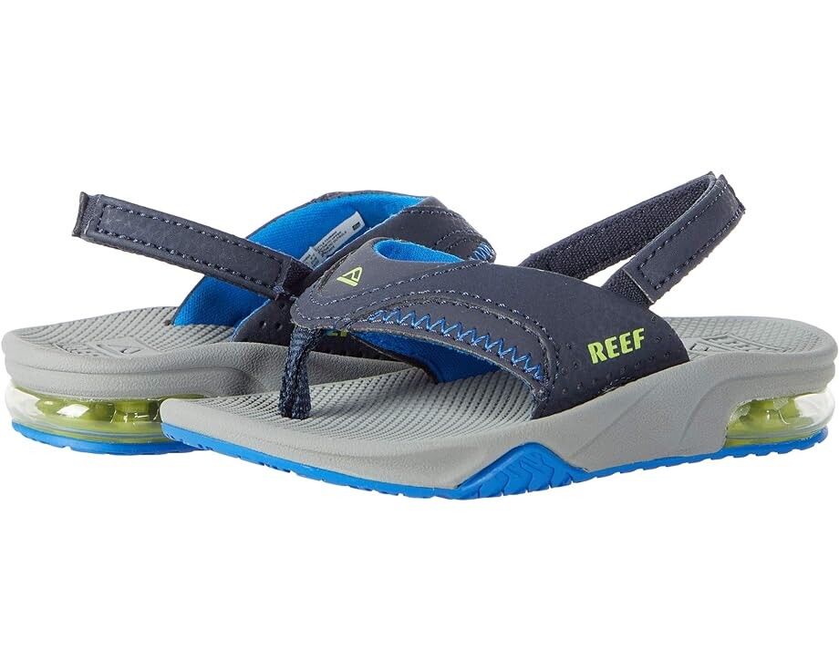 

Сандалии Reef Little Fanning, цвет Navy/Lime