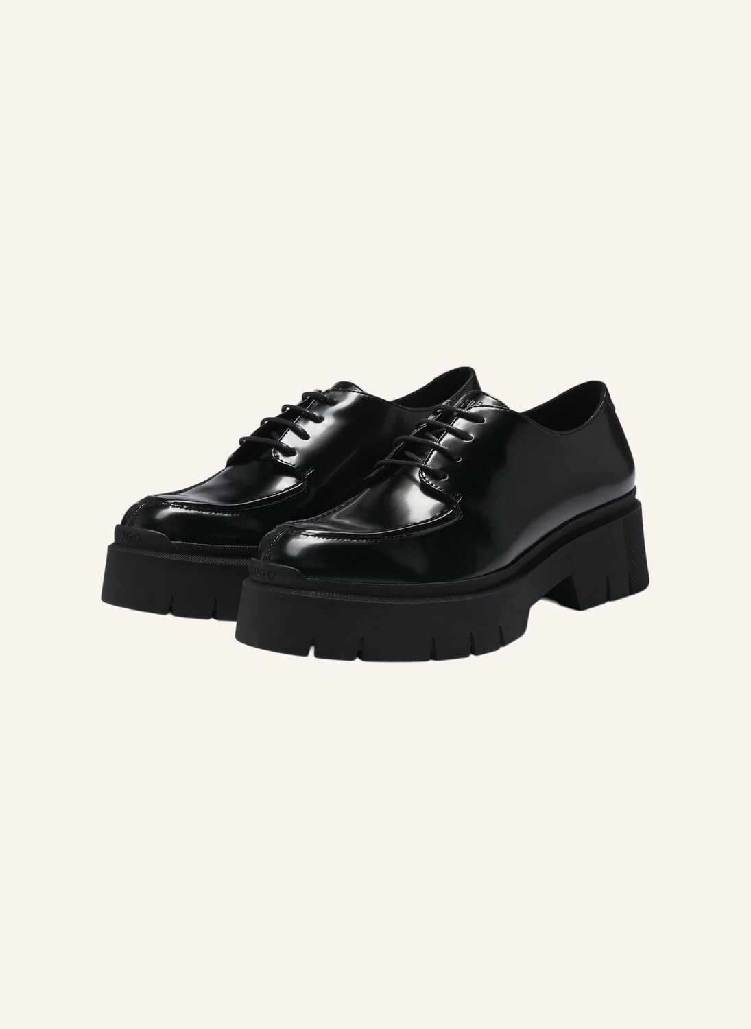 

Туфли на плоской подошве kris_laceup_brof Hugo, черный