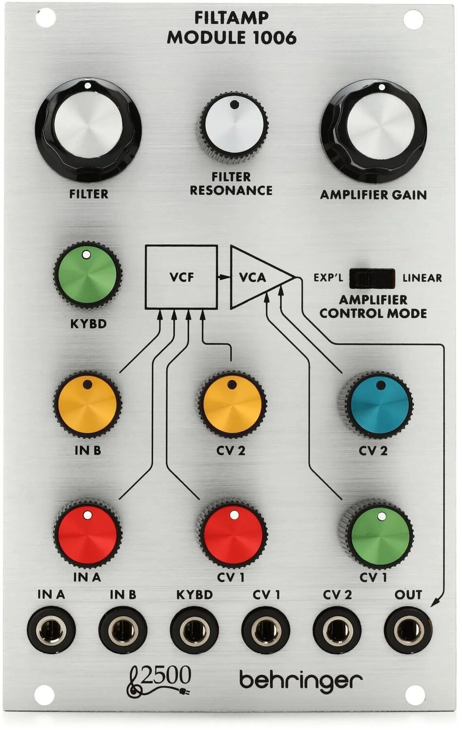 

Модуль Behringer 1006 Filtamp 24 дБ НЧ VCF и VCA Eurorack