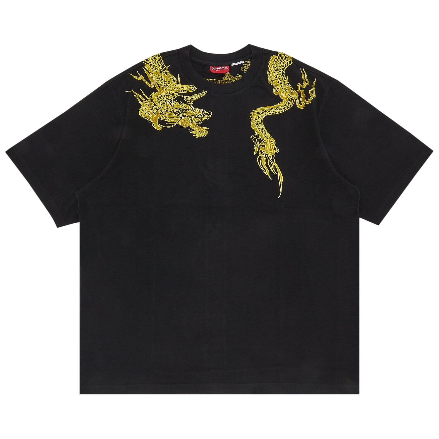 

Топ с короткими рукавами и запахом Supreme Dragon, цвет Черный