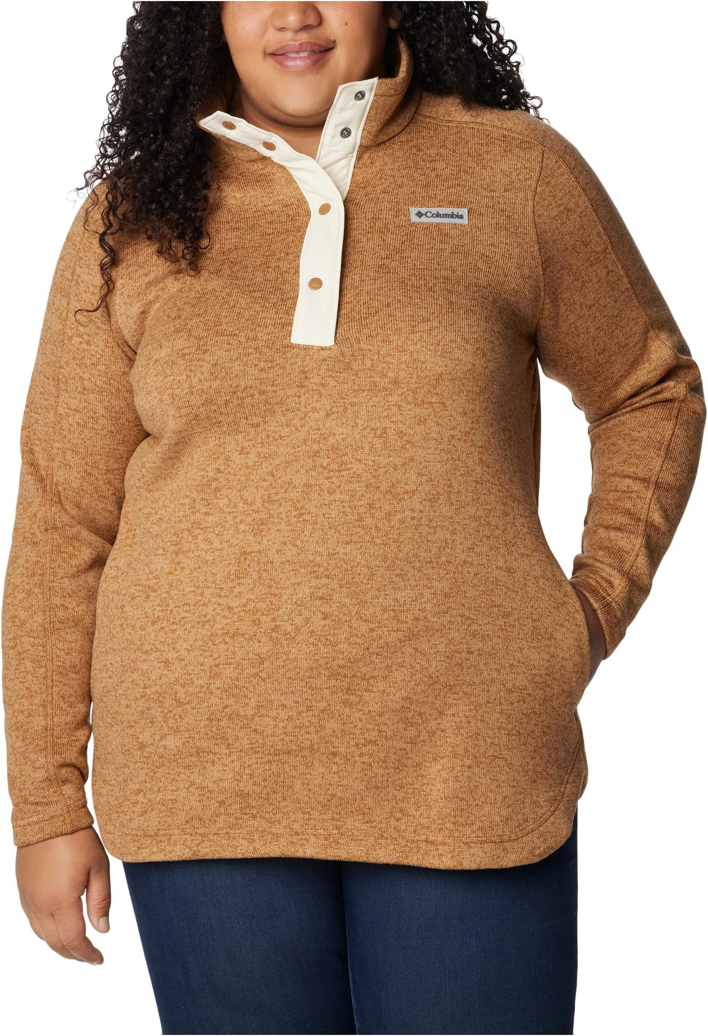 

Куртка Plus Size Sweater Weather Tunic Columbia, цвет Camel Brown Heather