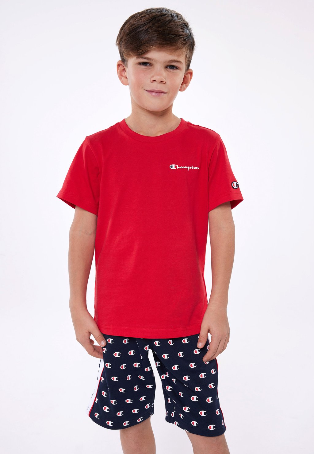 Базовая футболка ICONS CREWNECK SMALL LOGO Champion, цвет red