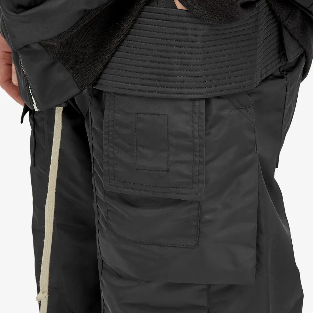 Rick Owens Drkshdw Брюки карго с завязками, черный черный мягкий мягкий пиджак с туманным карманом rick owens