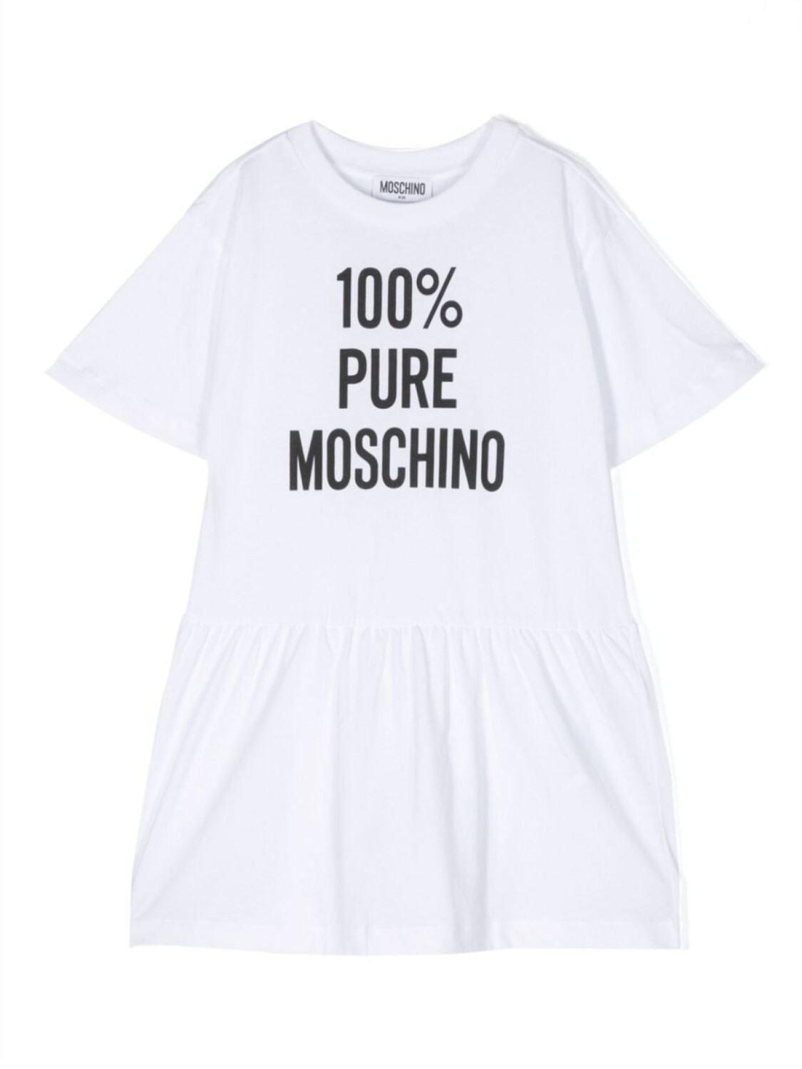 

Moschino Kids платье с логотипом, белый