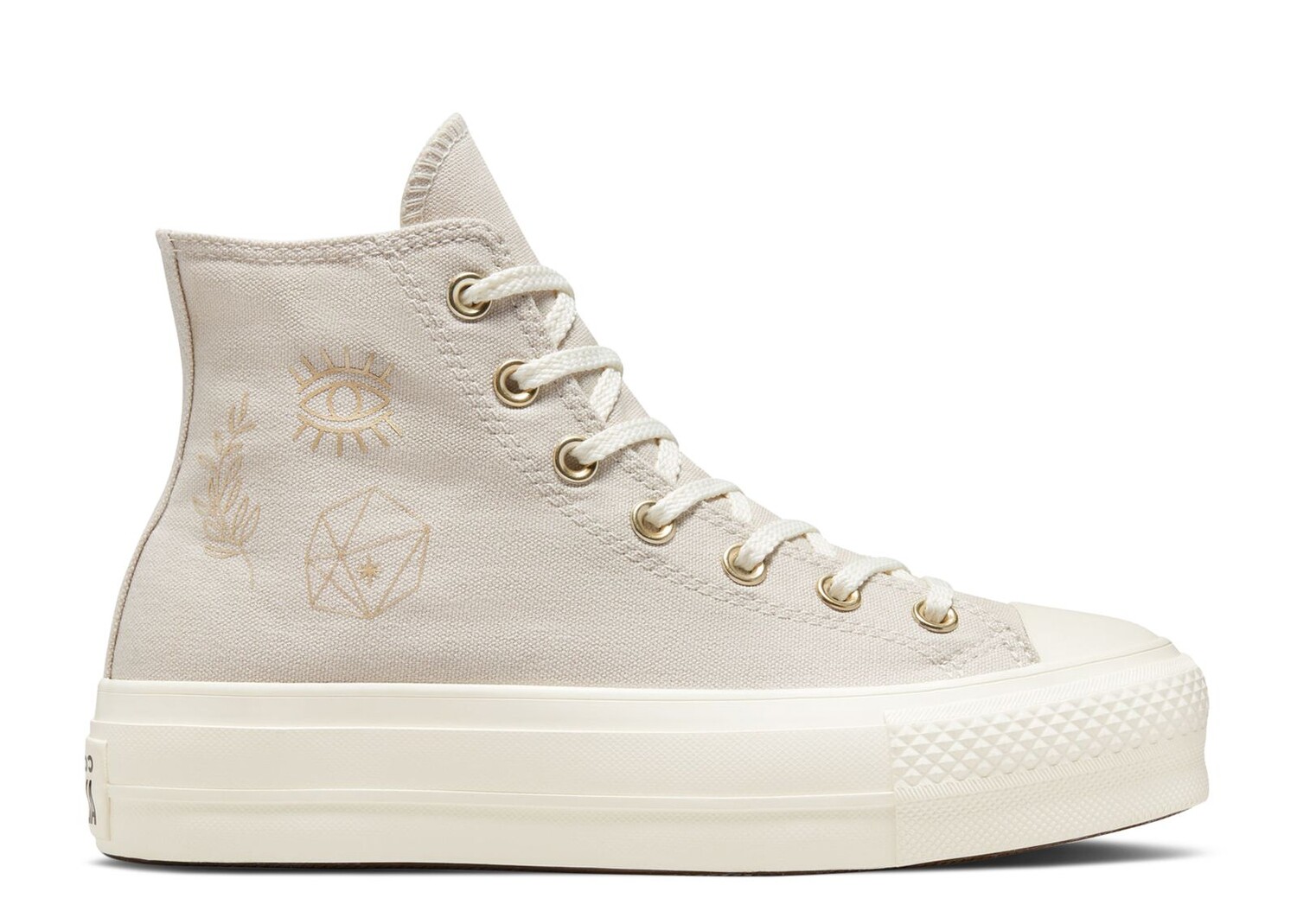 

Кроссовки Converse Wmns Chuck Taylor All Star Lift Platform High 'Golden Elements', кремовый, Бежевый