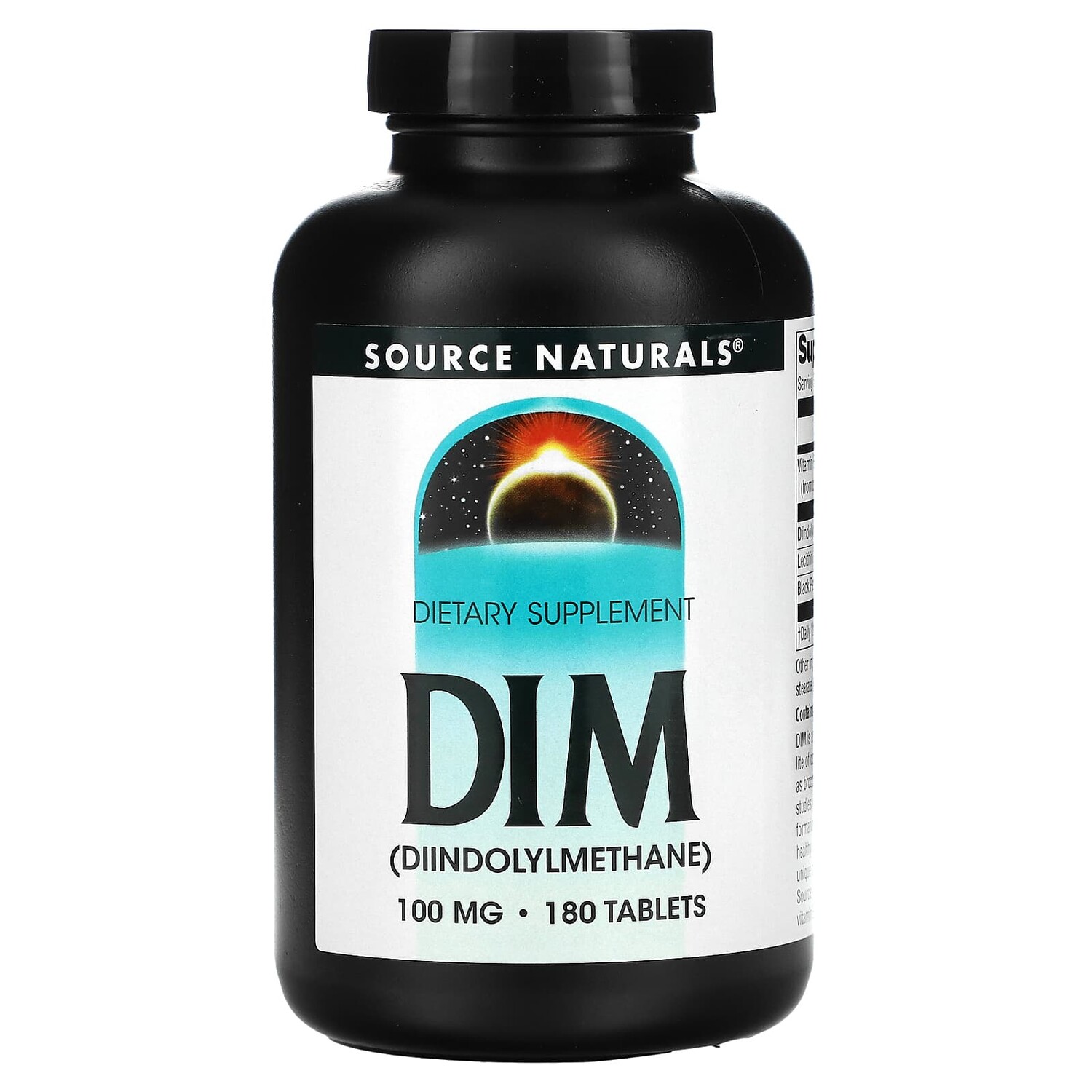 

DIM (дииндолилметан), 100 мг, 180 таблеток, Source Naturals