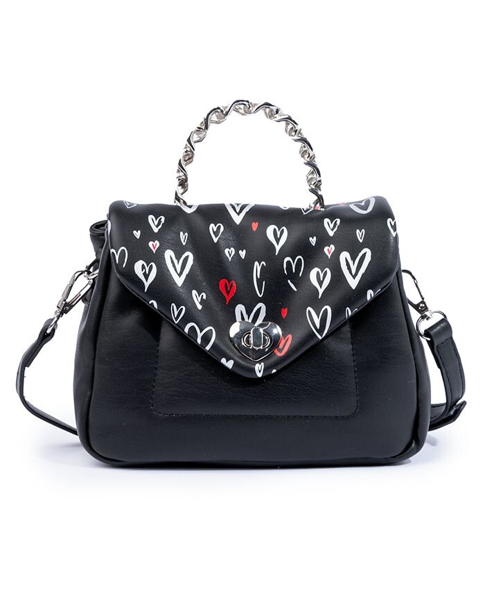 

Мини-ручка сверху Leo Graffiti Hearts Skinnydip London, черный