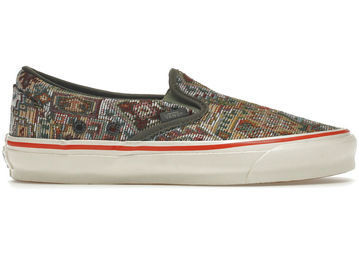 

Слипоны Vans Vault UA OG Classic LX x Nigel Cabourn Carpet, зелёный