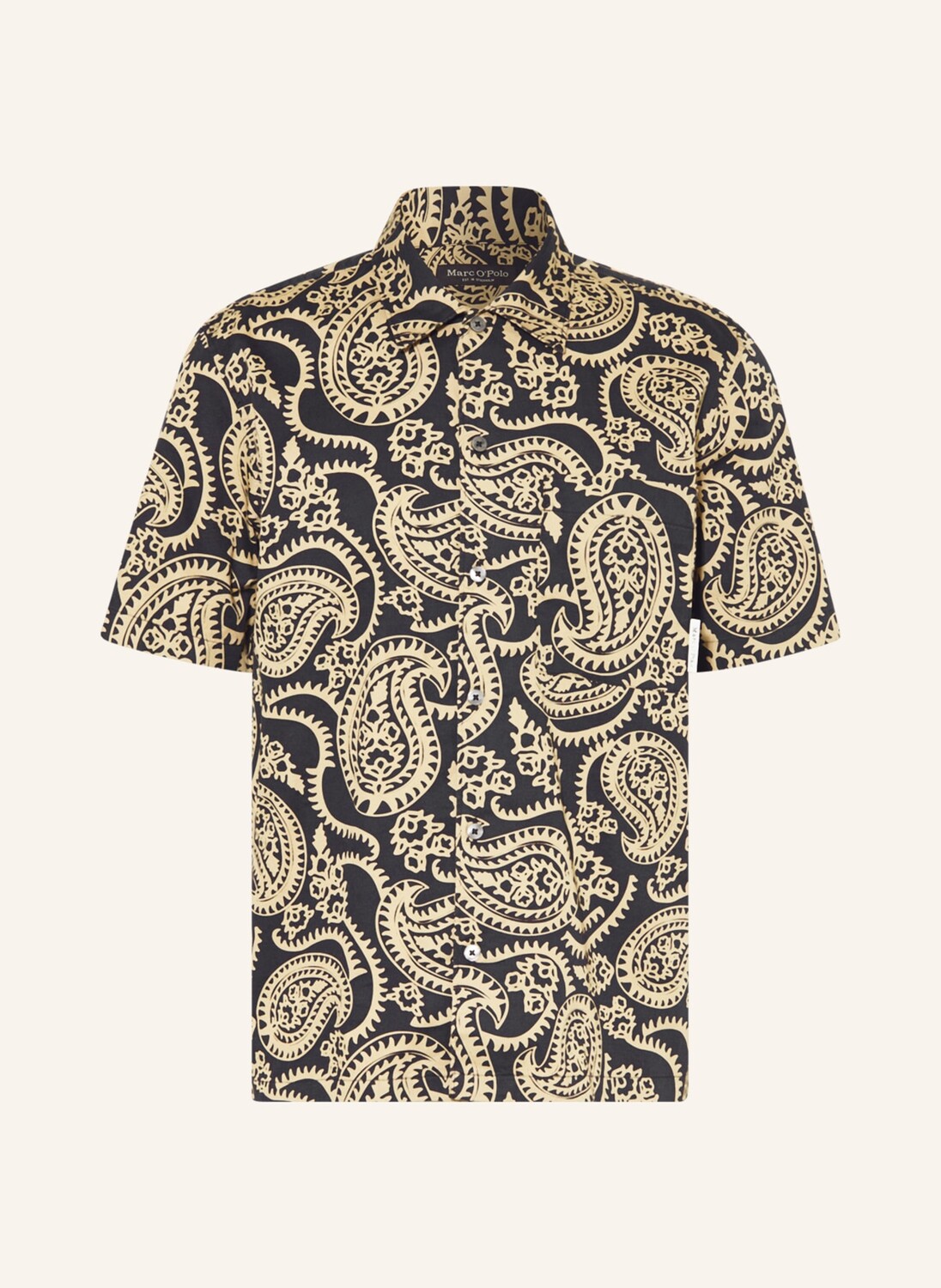 

Рубашка Marc O'Polo Kurzarm-Regular Fit, черный