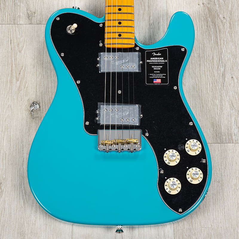 

Электрогитара Fender American Professional II Telecaster Deluxe Guitar, Maple, Miami Blue