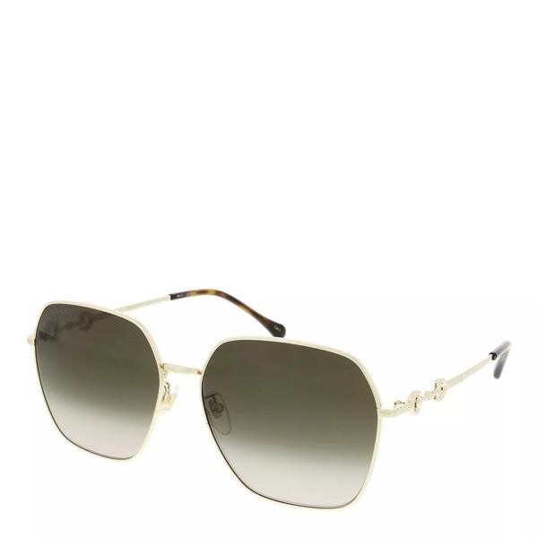 

Солнцезащитные очки gg0882sa-002 60 sunglass woman metal gold Gucci, желтый