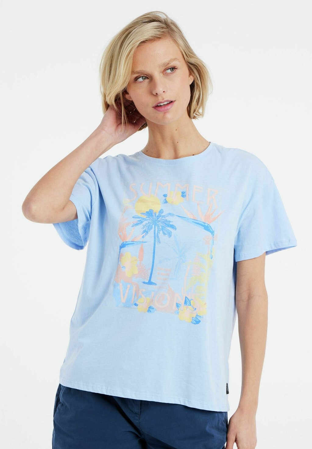 

Футболка с принтом PRTESSE Protest, цвет chambray blue