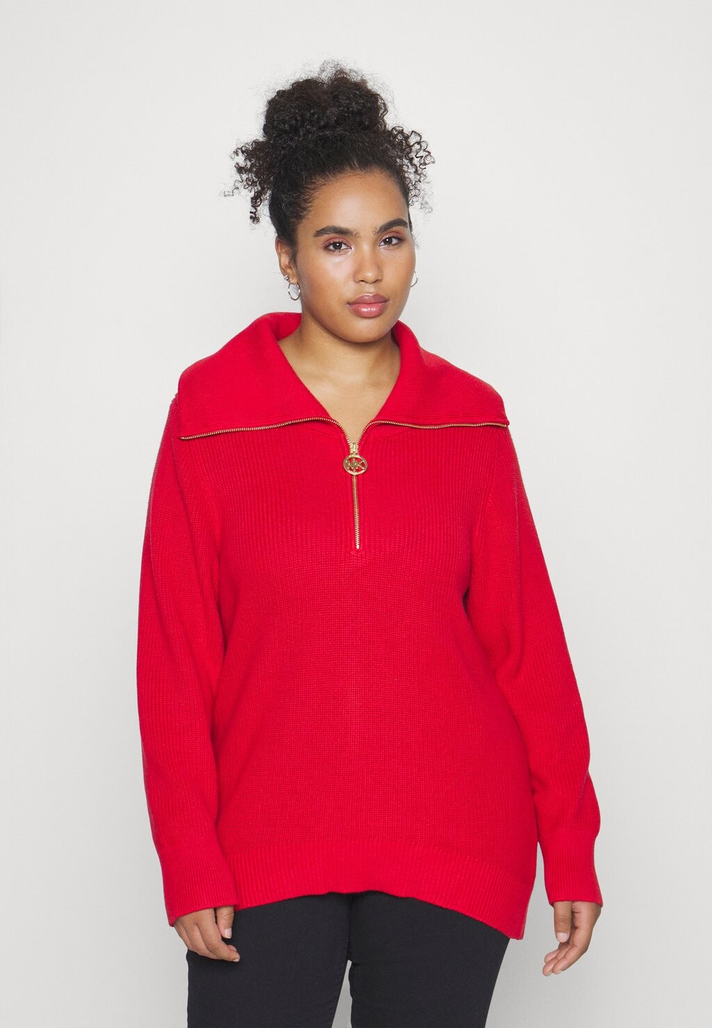 

Джемпер HALF ZIP MICHAEL Michael Kors, светло-красный