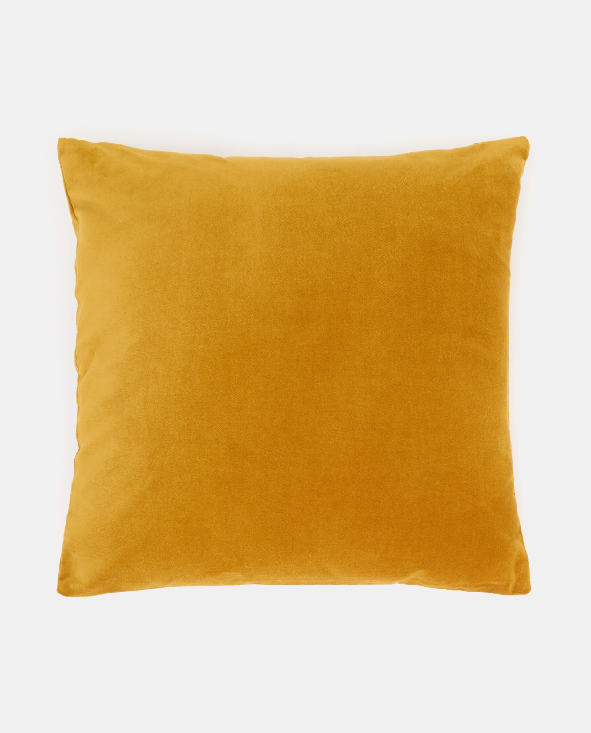 цена Бархатный чехол на подушку из чистого хлопка, желтый
