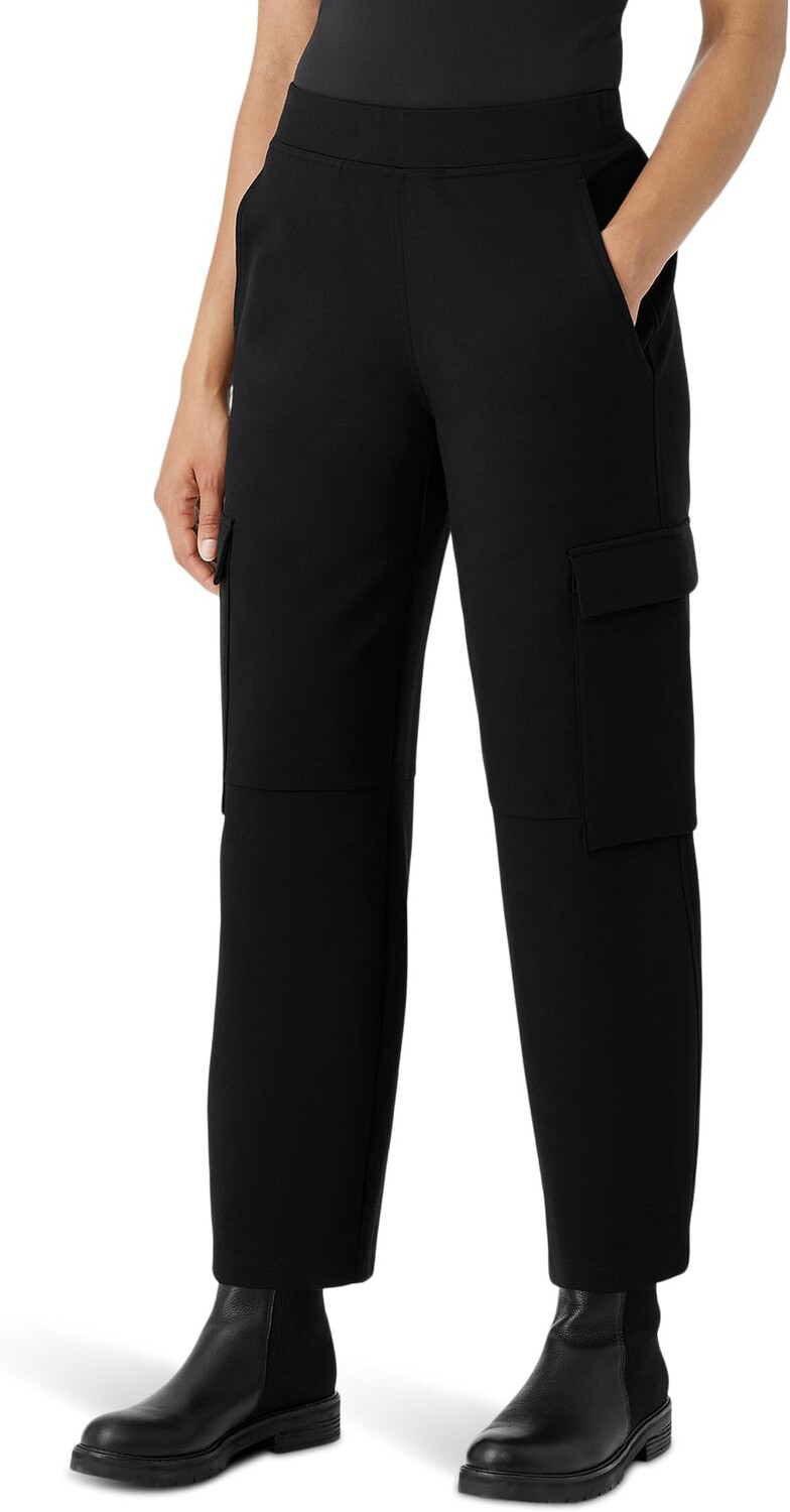 

Брюки-карго с фонариками до щиколотки Eileen Fisher, черный