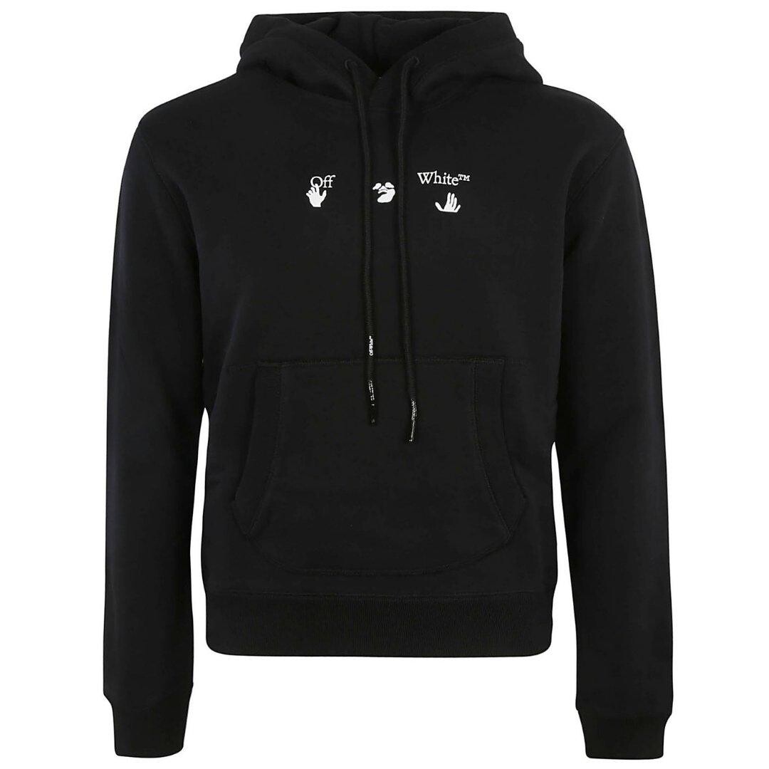 

Черный худи приталенного кроя Mad Cat Off-White, черный