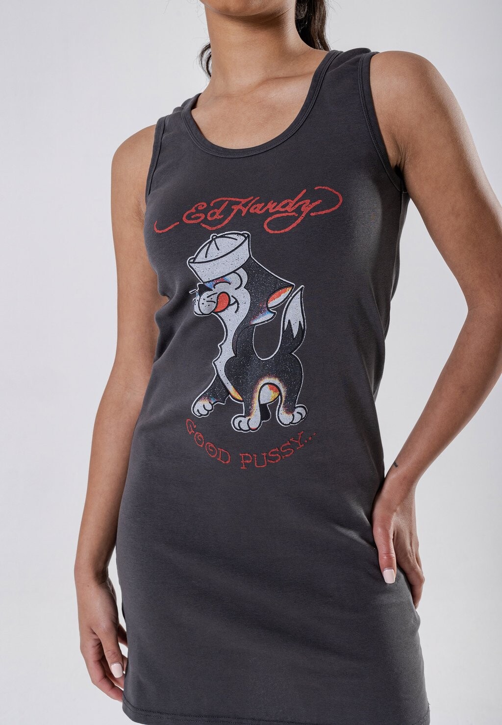 

Платье из джерси Ed Hardy, черный