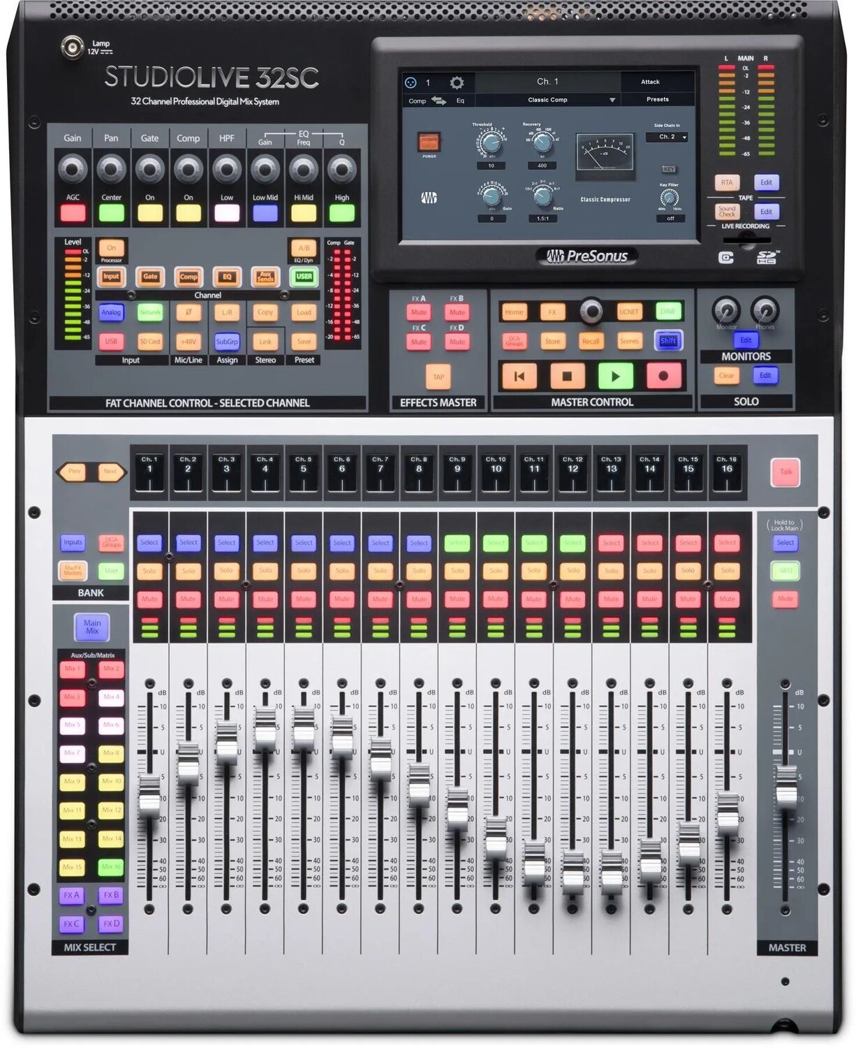 

PreSonus StudioLive 32SC 32-канальный цифровой микшер, монтируемый в стойку