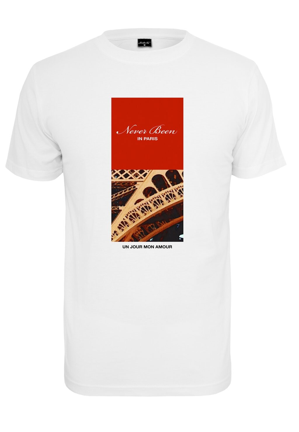 

Футболка с принтом NEVER BEEN IN PARIS Mister Tee, белый
