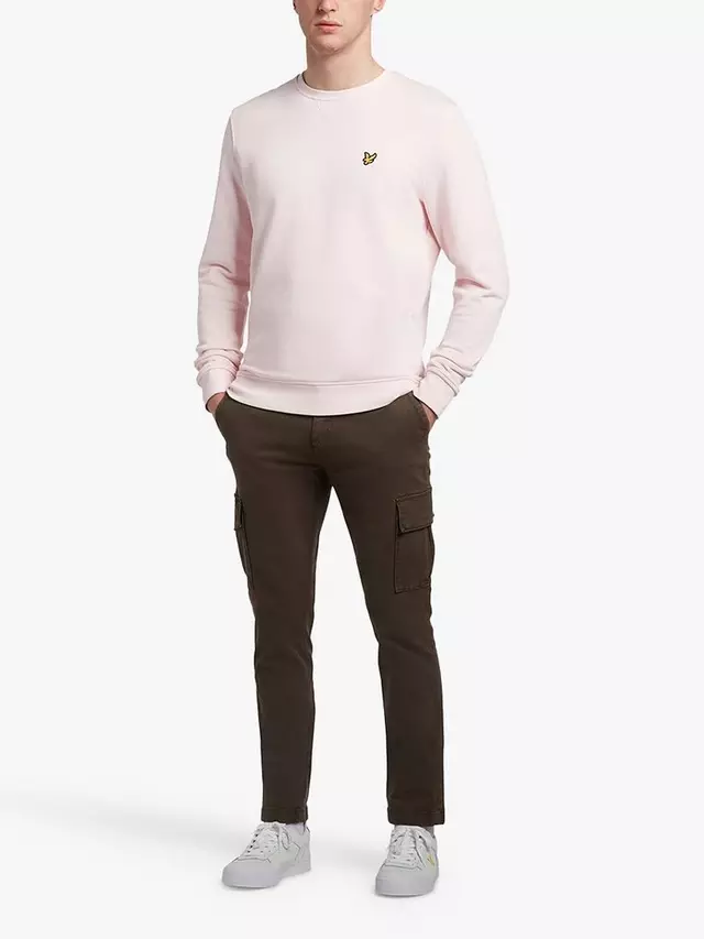 

Толстовка Lyle & Scott Logo Crew Neck Cotton, цвет light/pink