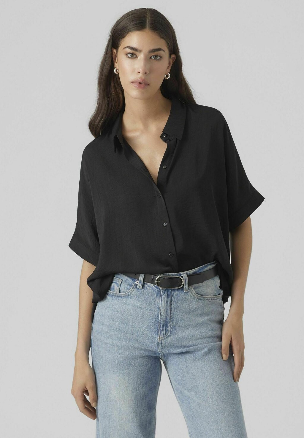

Блузка-рубашка Vero Moda, цвет black