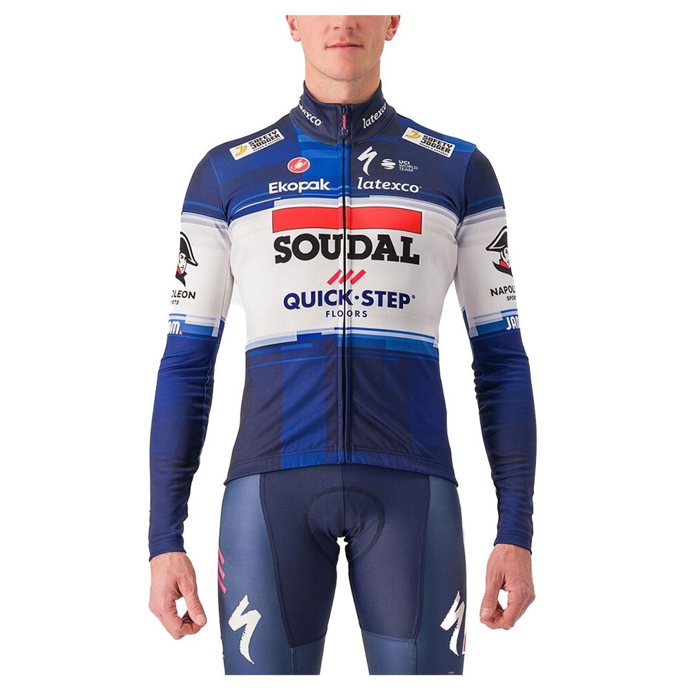 

Джерси с длинным рукавом Castelli Thermal Soudal Quick-Step 2023, разноцветный
