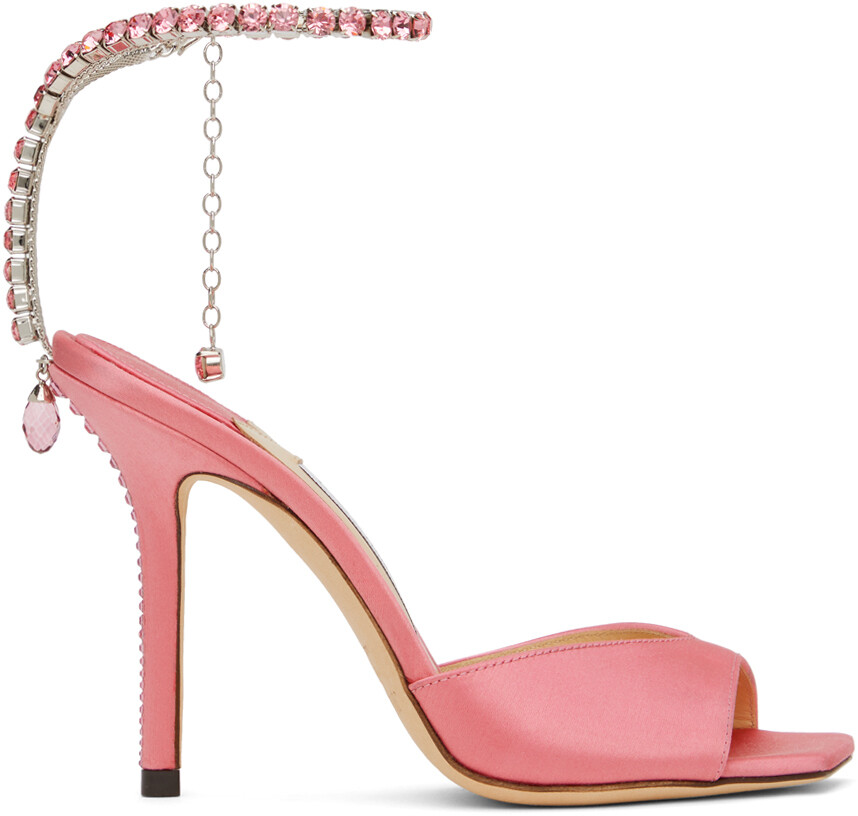 

Розовые босоножки на каблуке Saeda 100 Jimmy Choo