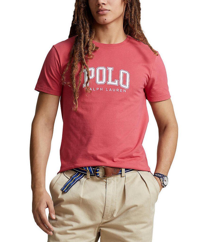 

Трикотажная футболка с короткими рукавами и логотипом Polo Ralph Lauren Classic Fit, синий