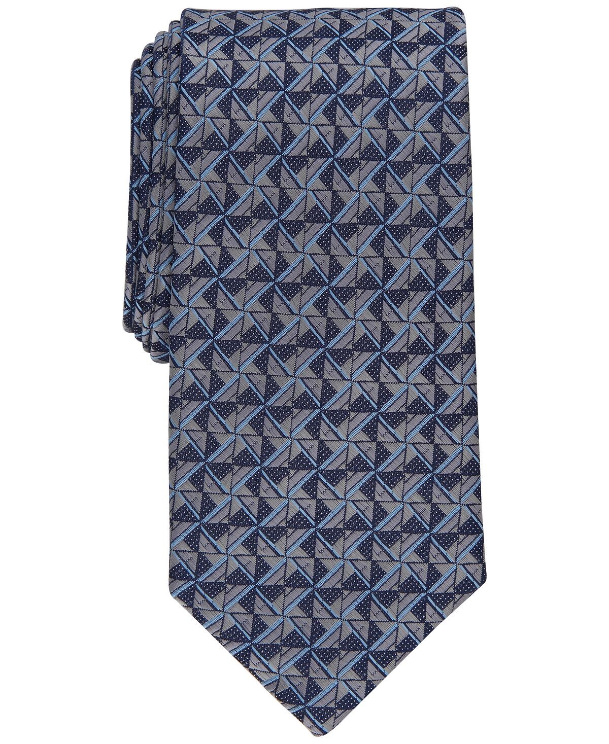 

Мужской классический галстук с геометрическим рисунком Levant Perry Ellis