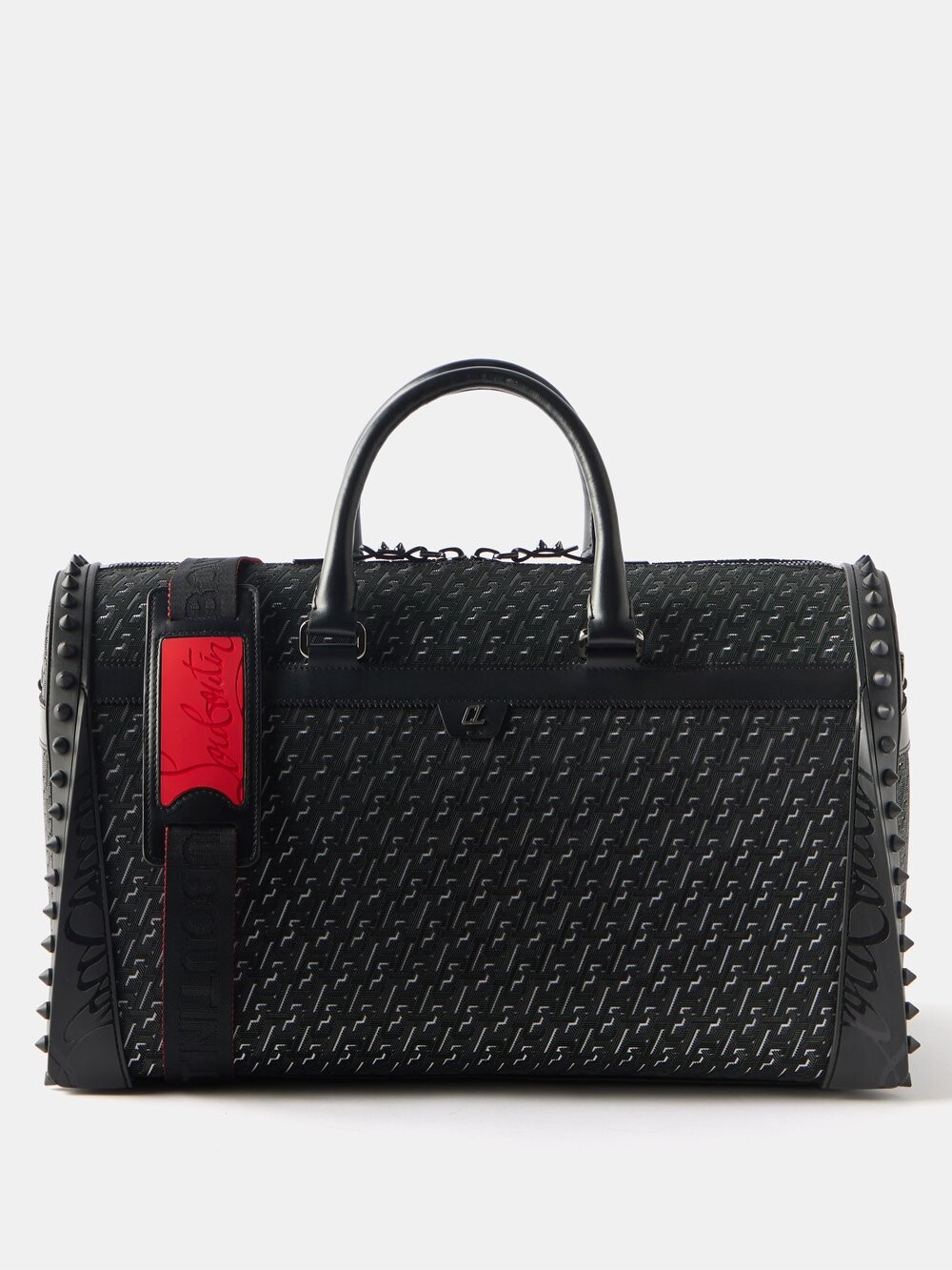 

Жаккардовая сумка sneakender с логотипом Christian Louboutin, черный