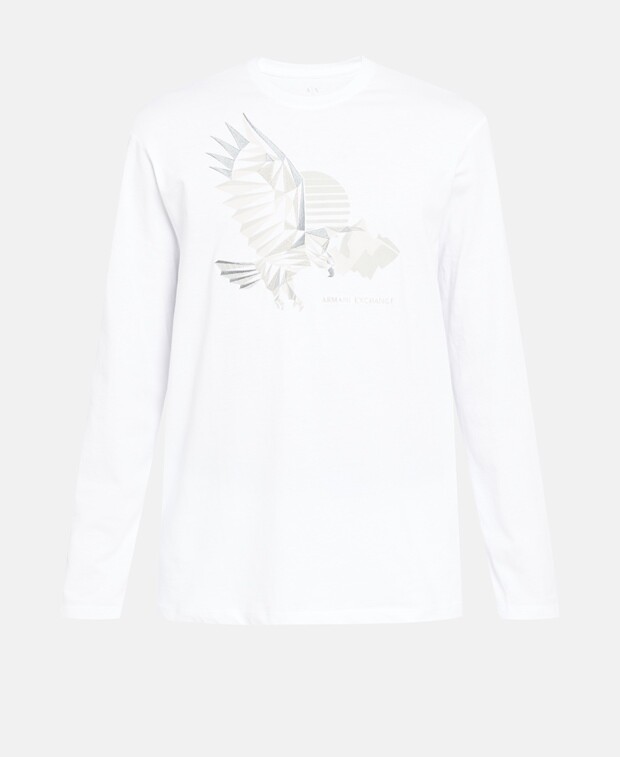 

Топ с длинными рукавами Armani Exchange, белый