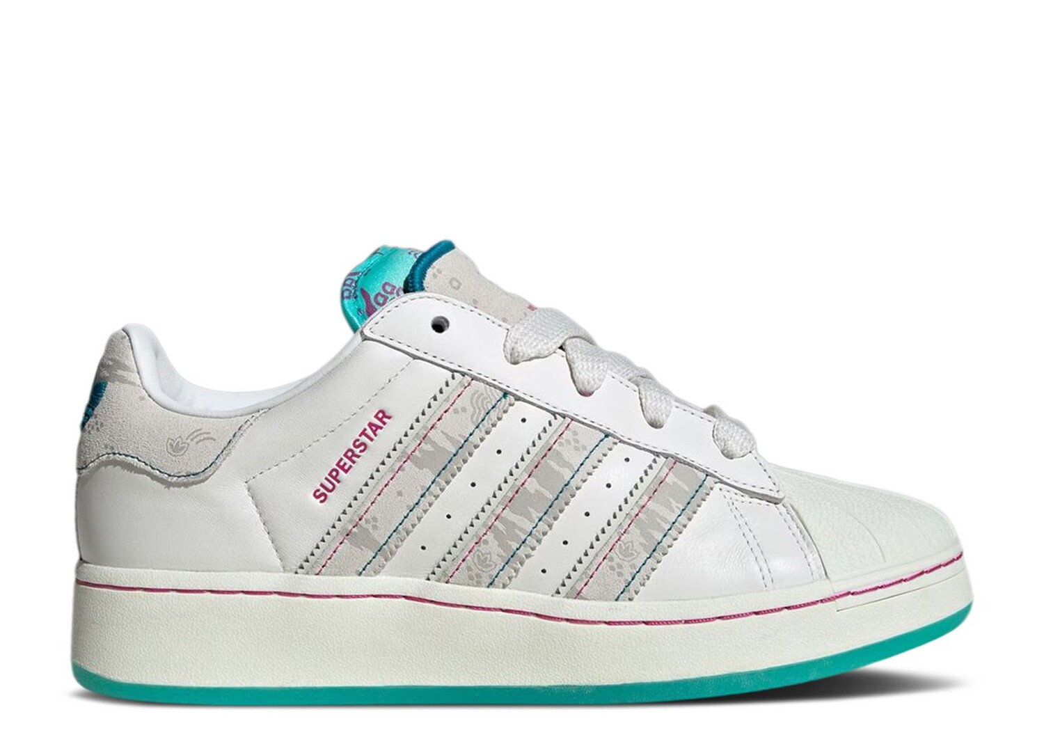 

Кроссовки adidas Fefei Ruan X Superstar Xlg 'Chinese New Year Pack', белый