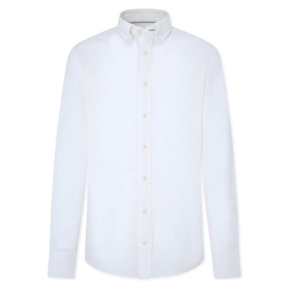 

Рубашка с длинным рукавом Hackett Melange Texture, белый