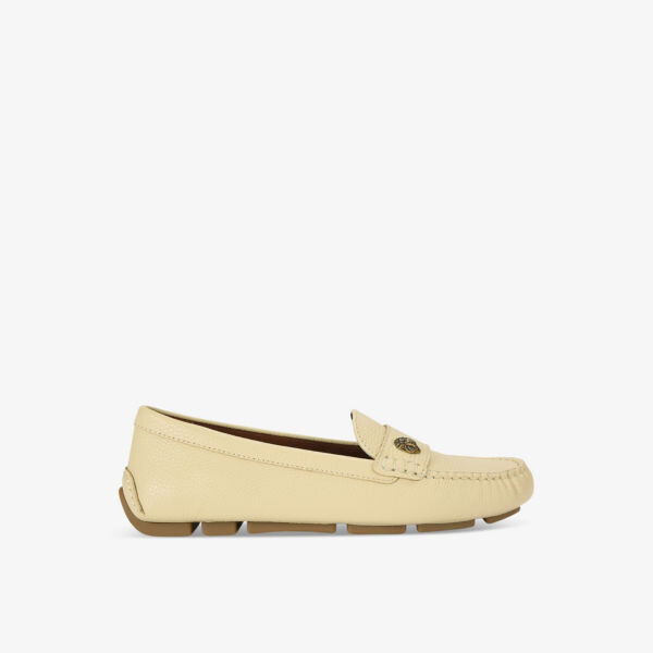 

Кожаные лоферы eagle driver с кристаллами Kurt Geiger London, бежевый