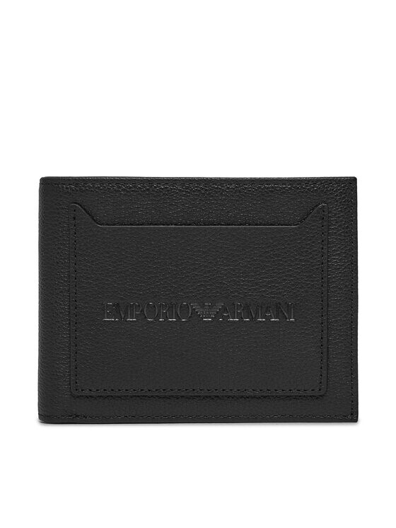 

Большой мужской кошелек Emporio Armani, черный