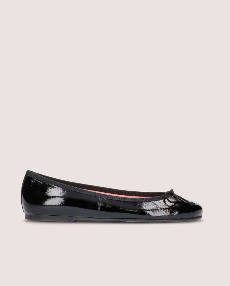 

Женские балетки из лакированной кожи черного цвета Pretty Ballerinas, черный