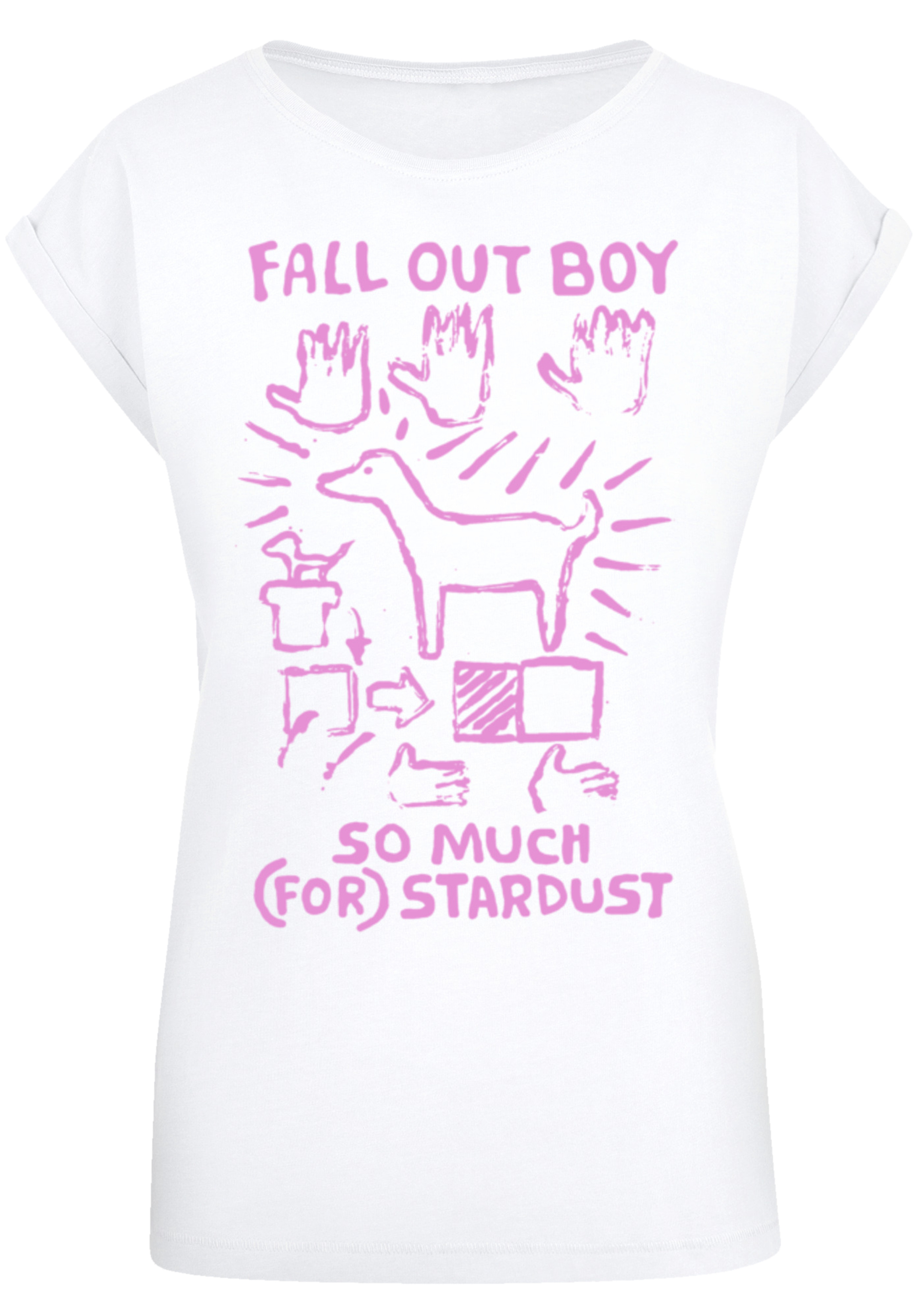 Футболка F4NT4STIC Fall Out Boy Pink Dog So Much Stardust, белый виниловая пластинка fall out boy – so much for stardust gold lp
