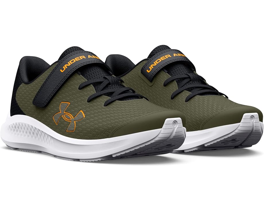 

Кроссовки Under Armour Pursuit 3 Big Logo AC, цвет Marine OD Green/Black/Formula Orange