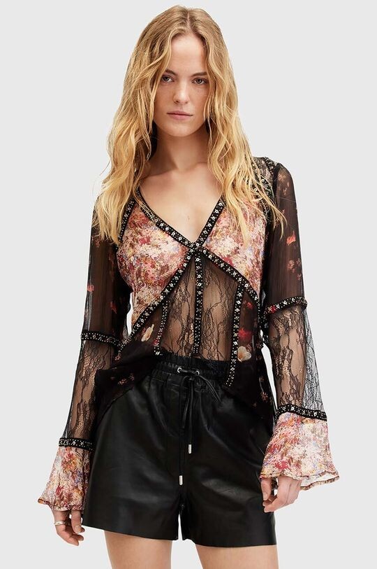 

Блузка AllSaints, черный