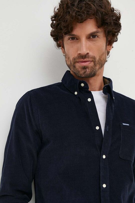 

Рубашка из хлопка Barbour, темно-синий