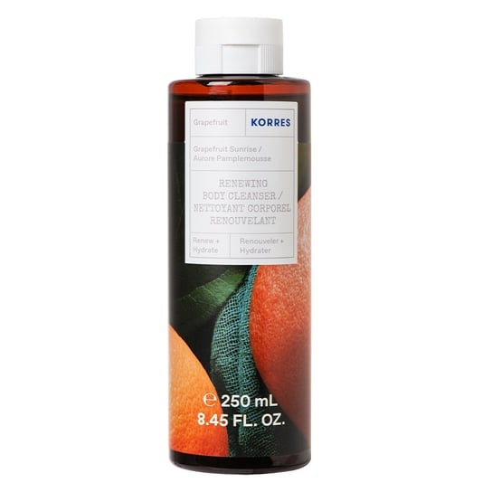 Восстанавливающий гель для мытья тела 250мл Korres,Grapefruit Sunrise Renewing Body Cleanser
