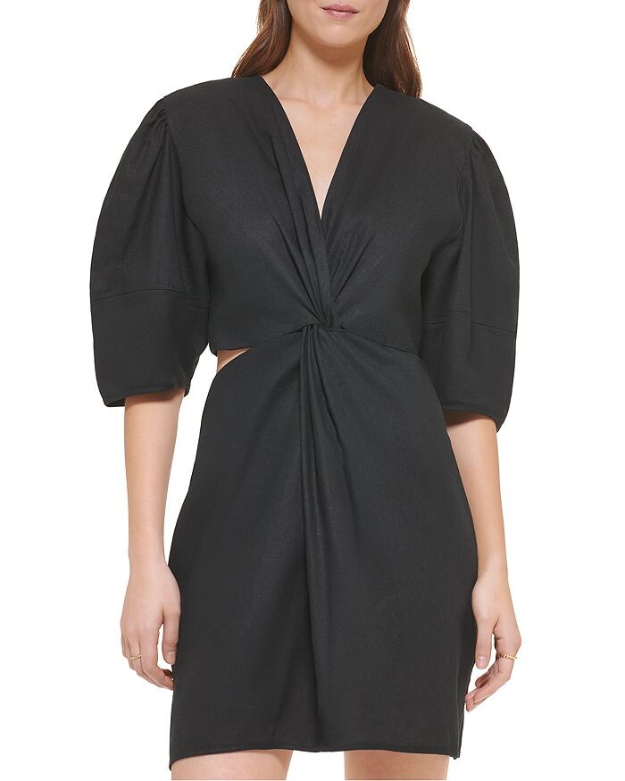 

Мини-платье с вырезом сбоку DKNY